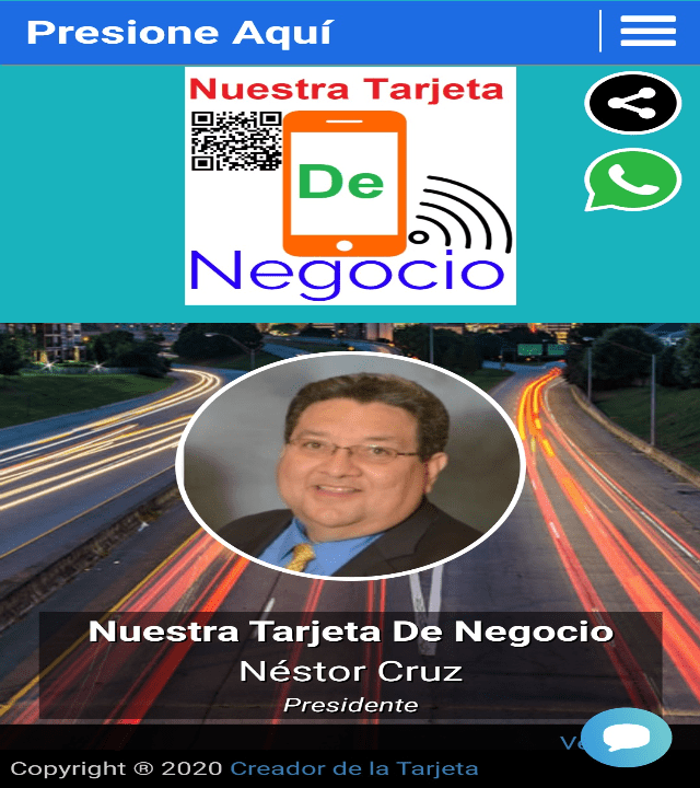 Tarjeta de Negocio de Nestor Cruz Tarjeta de Negocio de Nestor Cruz